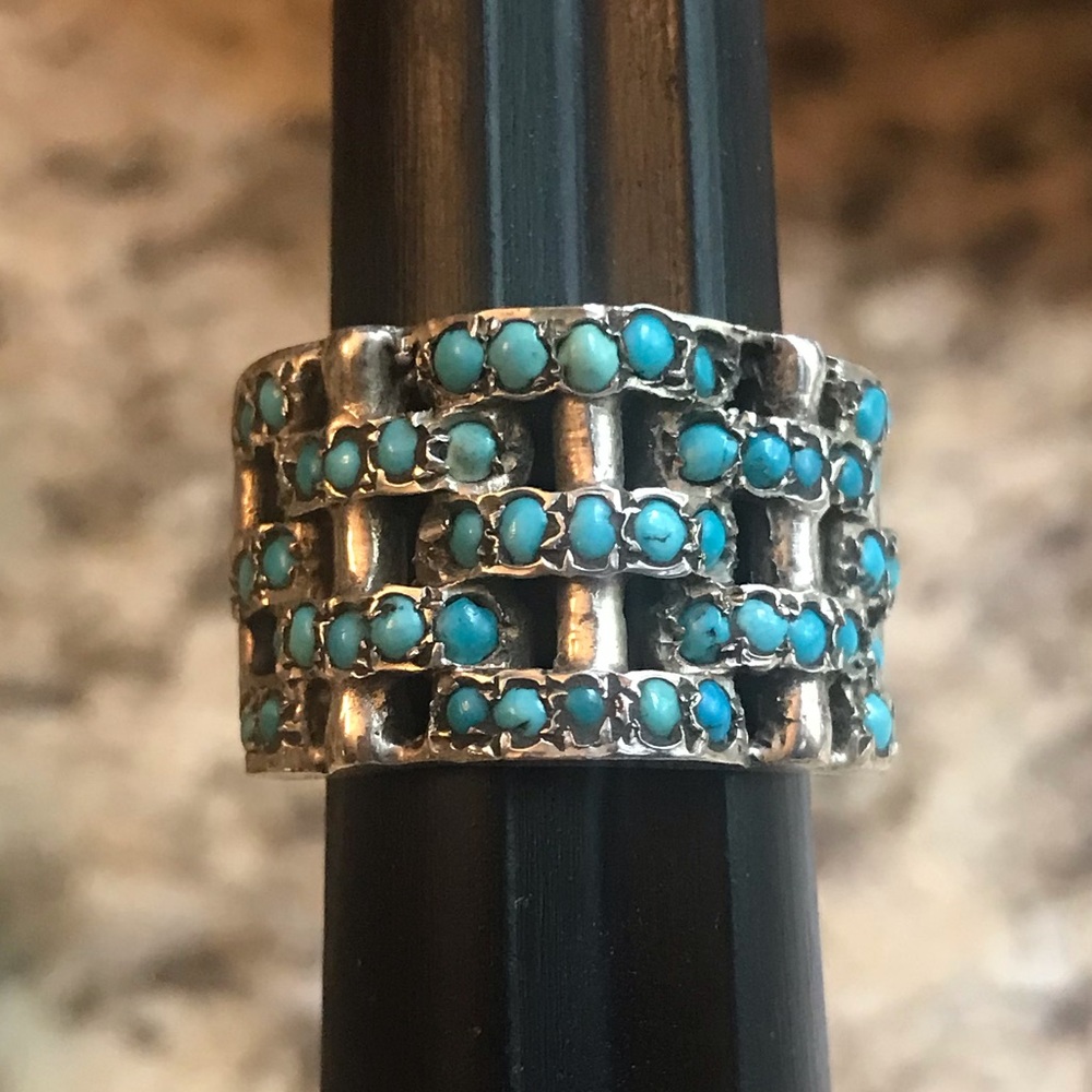 Artisan 47 Turquoise Stone Sterling Silver Ring